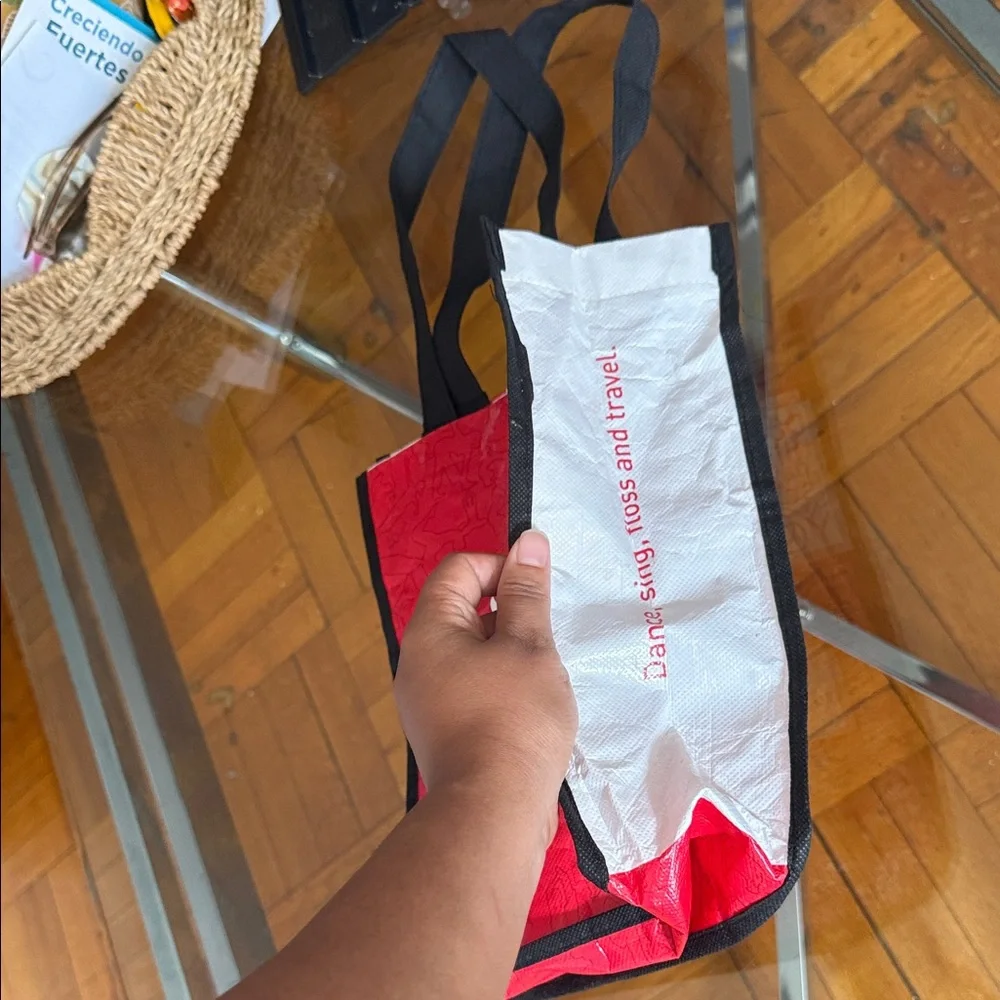 lululemon athletica Red and Black Tote Bag